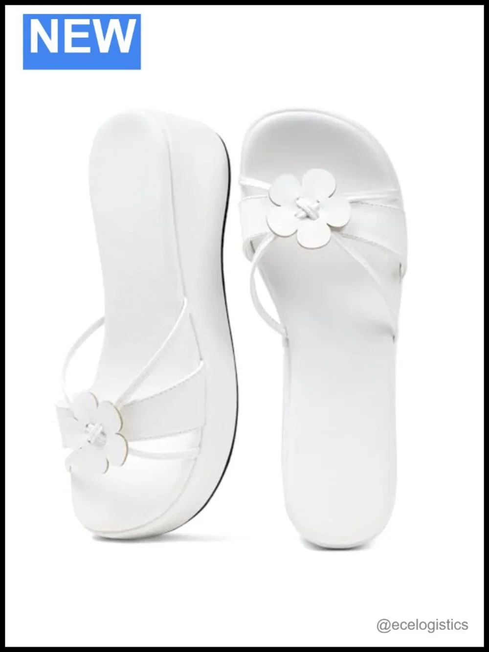 Chunky Floral Wedge Sandals, Comfortable Platform Sandals for Women,